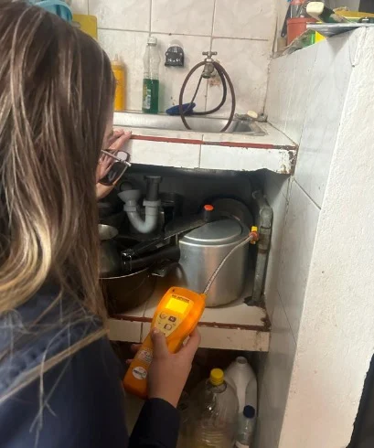 Detección de fugas de gas en instalación interna